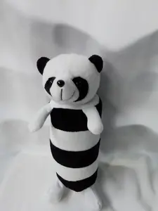 Boneka Guling Karakter Panda Mini Ukuran 30cm Lucu Dengan Desain Hitam Putih Dan Wajah Imut Cocok Sebagai Bantal Guling Untuk Bayi