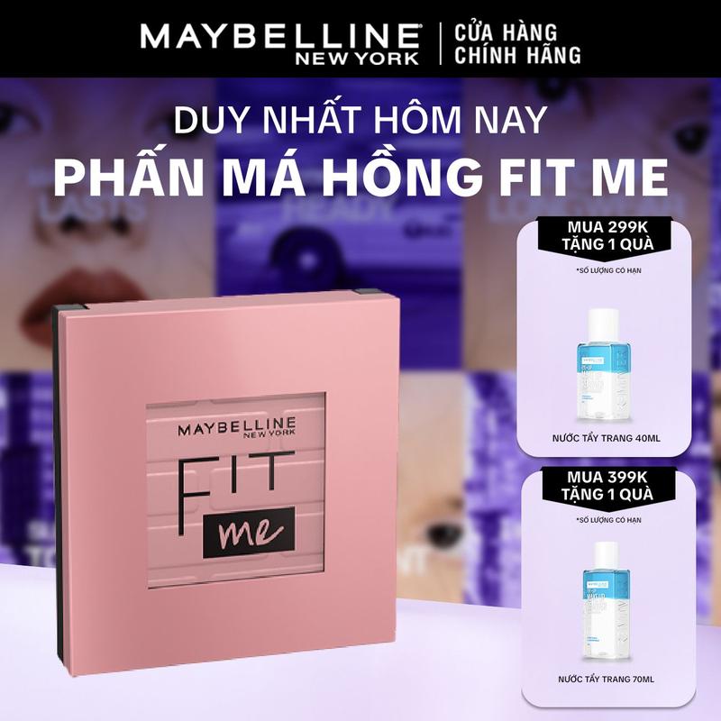 Phấn má hồng mịn lì chuẩn màu Maybelline Fit Me Mono Blush 4.5g