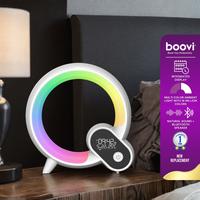 Gambar BOOVI JD005 Jam Alarm Digital Lampu LED RGB Remote Control Speaker Bluetooth Multifungsi Type C - Putih dari Boovi Official Kota Administrasi Jakarta Barat 1 Tokopedia
