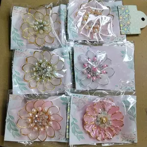 Bros kristal handmade bunga cantik