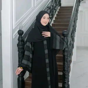 MARWAH ABAYA BY SYAKILA // GAMIS ABAYA JATBLACK SERIES LEBARAN TERBARU 2024