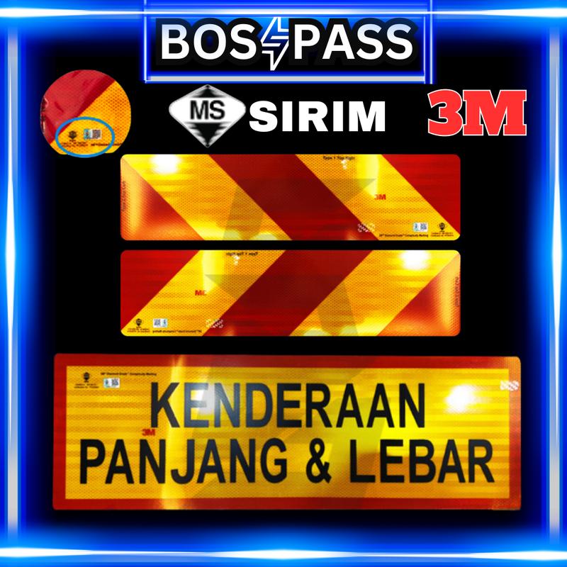 3M Reflector Sticker Reflective SIRIM Lorry Sticker JPJ Sticker ...