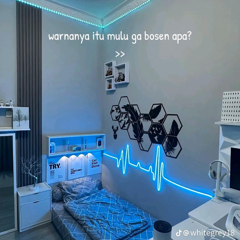 COD Diskon 17% Lampu hias Led Neon Flex 220V 1 2 3 4 5M sudah+soket Lampu Detak Jantung Variasi Kamar Pelapon Aesthetic 1