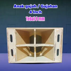 Anak gajah / Gajahan Box Speaker 4 Inch Tebal 9 mm low mid sub Cocok untuk Miniatur Sound System Jenis Triplek Birch Great A Kualitas Terbaik sublow Subwoofer