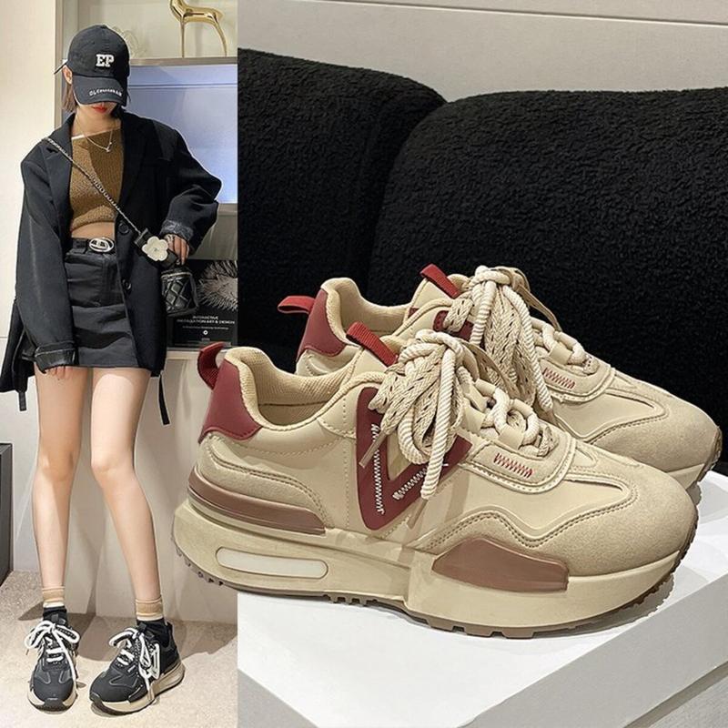 Zealo.Shoes 343 Sepatu Sneakers Wanita Fashion Shoes Sport Shoes Sepatu Kets Karet Tali Casual Olahraga Cewek Kasual 1