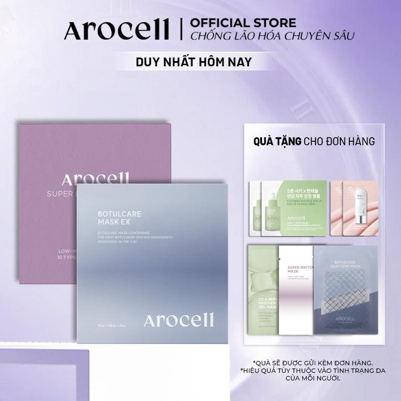 [AROCELL] Combo 2 Hộp Mặt Nạ Thạch Collagen & Mặt Nạ Thạch Botox Aroccell (8 miếng) Dưỡng Ẩm Chống Lão Hoá Dưỡng Căng Bóng Skincare Làm Đẹp Da