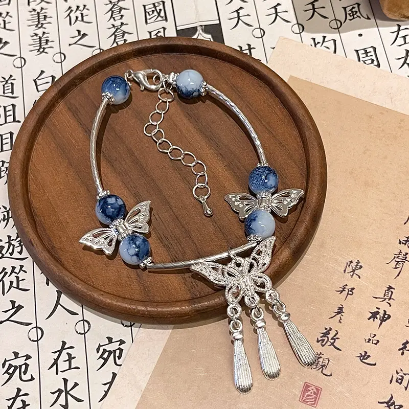 Gelang Manik Manik Retro Aesthetic Gelang Manik Manik Dengan Liontin Cantik 2