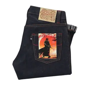 Asternforest Celana Denim Selvedge Accent Katsudo 16oz Black Indigo