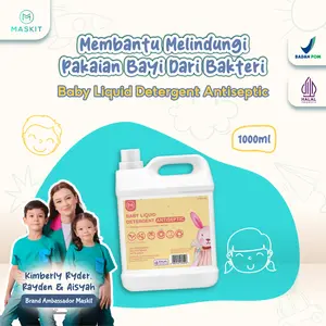 Deterjen Bayi Antiseptic Baby Liquid Detergent Antiseptik Maskit 1L