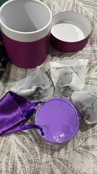 Product Review of Ducan Menstrual Cup 3 different sizes + Stereliser cup (GREY) from K**y 0