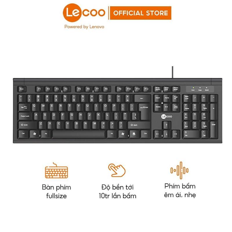 Hàng chinh hǎng 100% Bàn phím Keyboard LECOO KB101 USB Chính hãng