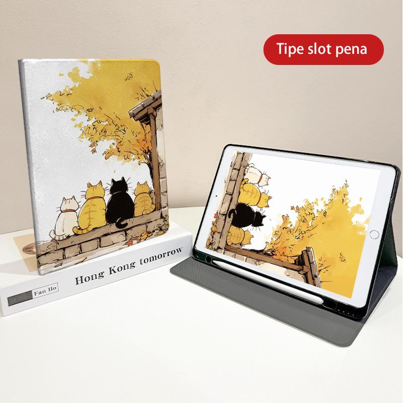 Adorable Cartoon Graphics Book Like Tablet Case For Redmi Pad2 Pro 12.1" Redmi Pad2 11" 2025,For POCO PAD M1 12.1",POCO PAD X1 11.2",XiaomiPad8/8Pro11.2", With Ada Slot  Silicone Cover