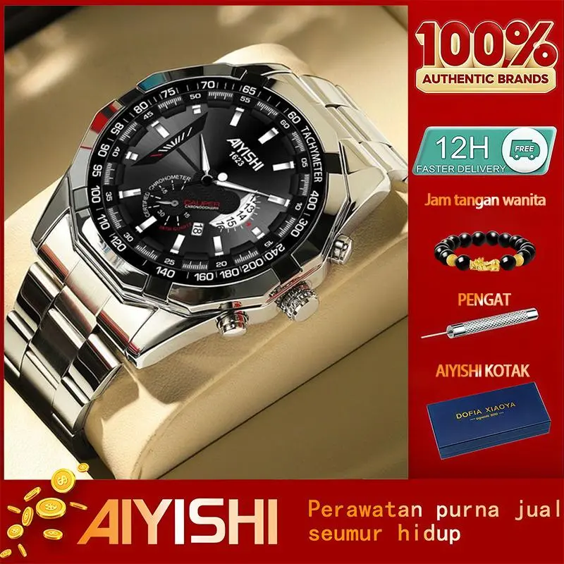 Silver-Black dial【Edisi Eksklusif Limited】