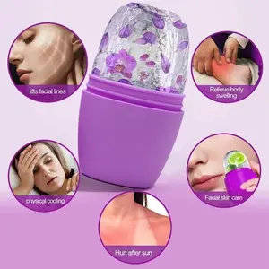 Ice Face Roller - Alat Kompres Wajah & Mata | Silicone Reusable Face Contour & Eye Stick | Beauty Cooling Roller 2in1 1279 Mengencangkan Muka