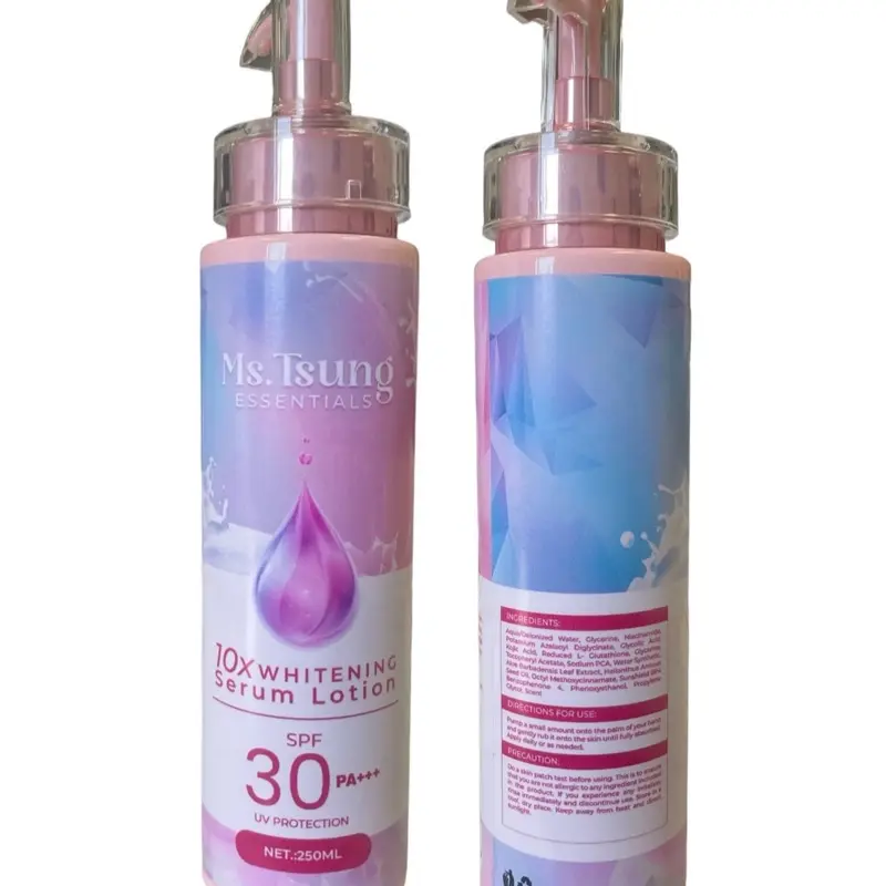 MS TSUNG ESSENTIALS 10X WHITENING SERUM LOTION SPF 30 UV PROTECTION