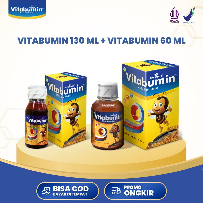 Vitabumin 60-130 ml - Madu Vitamin Anak dengan Minyak Ikan Gabus untuk Nutrisi & Tumbuh Kembang 3