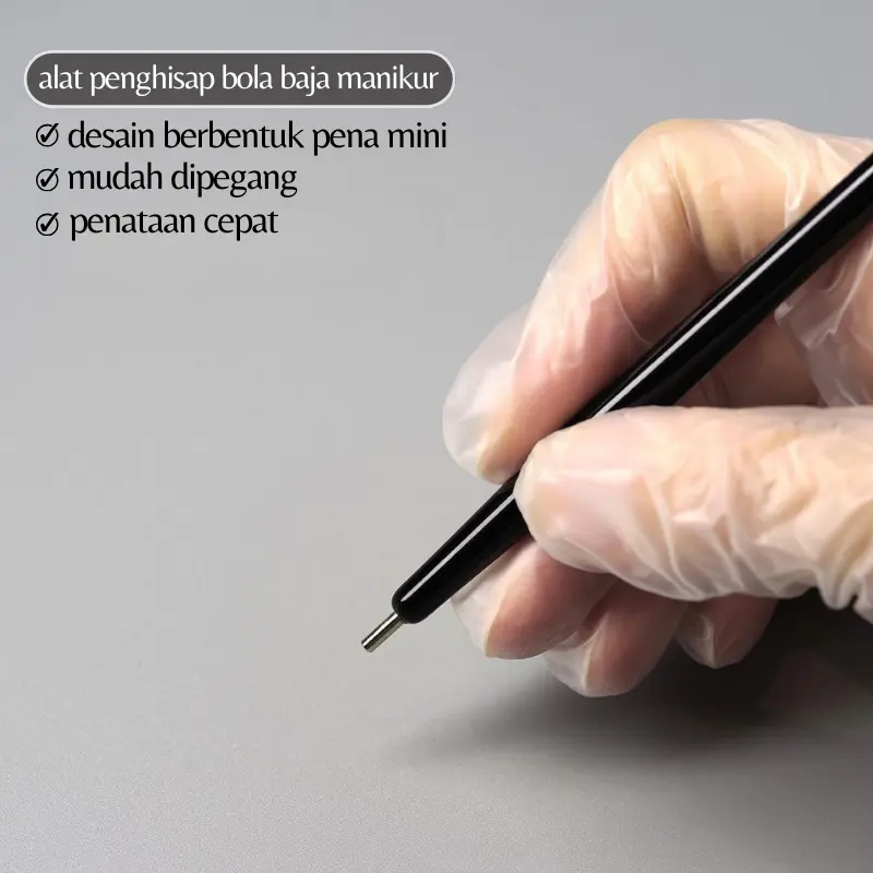 Alat Pena Magnet khusus untuk manikur menarik manik-manrik super kuat dengan satu hisapan untuk Merapihkan Caviar Beads/Magnet cat eye Aksesoris Kuku 2