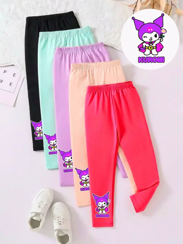 LEGGING ANAK KARAKTER KUROMI BAHAN SPANDEK/BALON LEMBUT MERAL 2