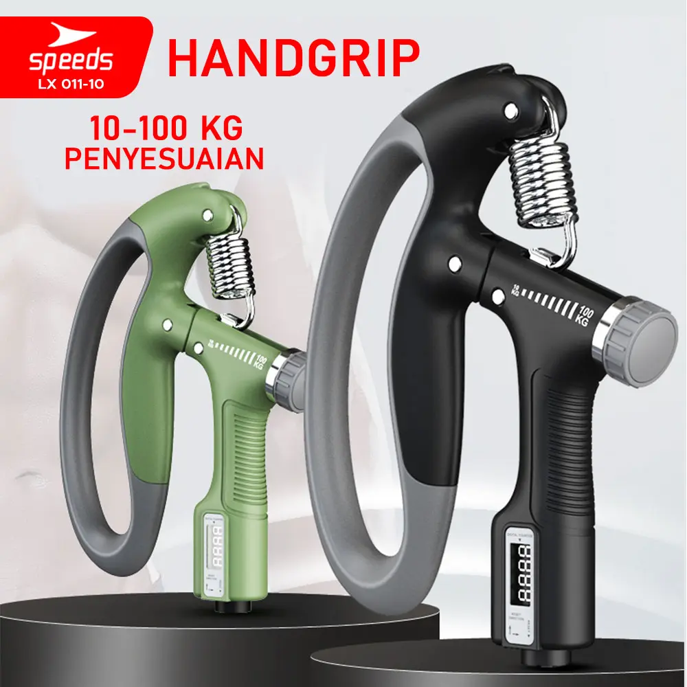 SPEEDS Hand Grip Ergonomis + Digital Counter Fitness Alat Olahraga Memperkuat Tangan Original 011-10