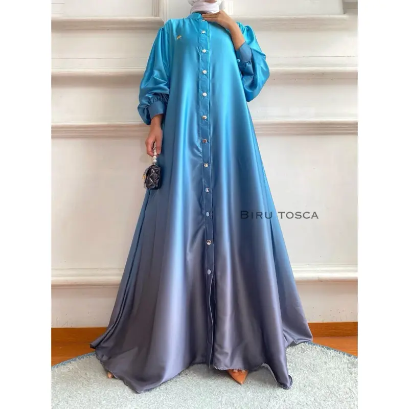 GRADASI DRESS PESTA KONDANGAN ARMANY SILK PREMIUM LEBAR RAINBOW KLOK TERMURAH TERLARIS PAKAIAN WANITA