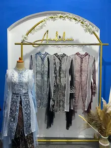 Lucya Outer Brukat Mewah Simpel Elegant - Atasan Kondangan Kebaya Fashion Wanita Muslim - OOTD Lebaran Terbaru Hijab Brokat - Tunik All Size (Outer Only)