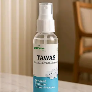 Tawas Natural Deodoran Spray - 100ml Tawas Spray / anti bau ketiak Deodorant Tubuh Crystal
