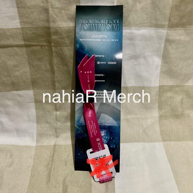 DAY6 3rd World Tour <Forever Young> in Indonesia Official Jakarta Day 2 Pink Soundcheck B Wristband 0