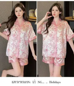 2-in-1 Piyama Lembut Bernapas Sejuk untuk Wanita Baby Doll Cocok Dipakai Luar Rumah
