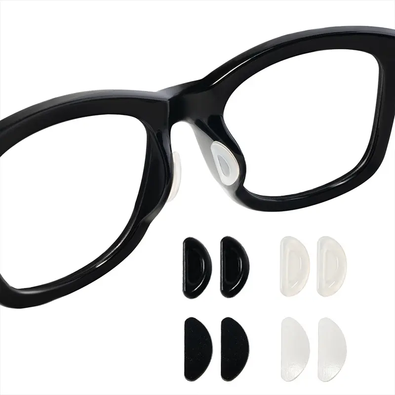Bantalan Hidung Kacamata Anti Melorot Anti Jatuh Model Stiker Tempel Bahan Silicone Gel Empuk 1 Pasang - Glasses 1