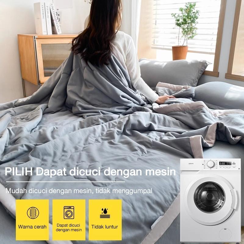 Selimut Dingin Korea Katun 100% Minimalis Polos, Selimut Tidur Musim Panas Super Lembut Adem, Quilt Tipis Nyaman untuk Kamar AC, Bahan Halus Tidak Pengap Bisa Dicuci Mesin Selimut Dingin Korea Katun 100% Minimalis Polos, Selimut Tidur Musim Panas Super Lembut Adem, Quilt Tipis Nyaman untuk Kamar AC, Bahan Halus Tidak Pengap Bisa Dicuci Mesin
