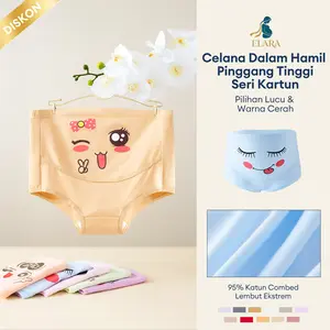 Celana Dalam Ibu Hamil High Waist Jumbo Katun Antibakteri Pola Kartun – Pilihan Stylish & Aman