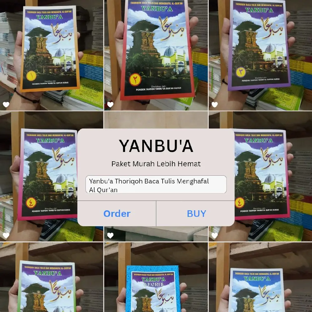 YANBU'A JILID 1-7 Thoriqoh Baca Tulis & Menghafal Al Qur'an Paket Murah Lebih Hemat untuk Pembelajaran