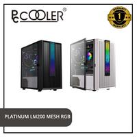 Gambar PCCOOLER PLATINUM LM200 Black White MESH RGB M-ATX Gaming Case - Black dari PCCOOLER Official Store Kota Administrasi Jakarta Pusat 1 Tokopedia