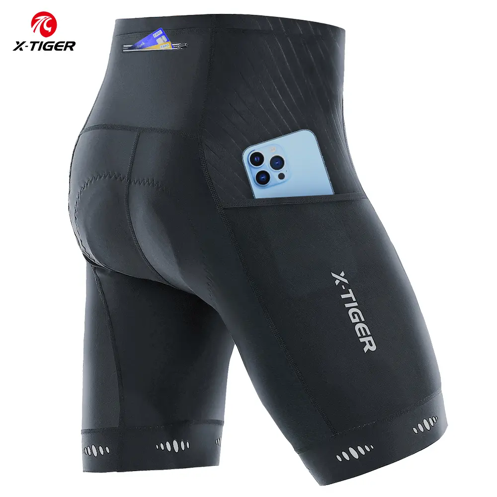 Quần Đùi Đạp Xe, X-TIGER, Đệm 5D, Chống Trượt, Co Giãn Cao, Thoáng Khí, Quần Đùi Nhiều Túi Có Túi, Cho Xe Đạp Sport Tập Thể Dục