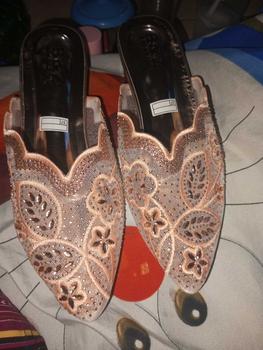 Product Review of sandal hells pesta wanita kondangan BP-02#sandal hak (3cm) size 37s/d42#COD murah berkualitas Sendal Karet Shoes  High Heels from N**i M**g 1