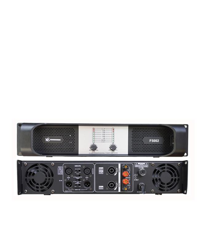 Cục đẩy công suất 2 kênh NewSound F5002 32 sò lớn hàng chính hãng nhập khẩu ,đánh loa full bass 30-40 tặng kèm jac kết nối ,bảo hành 12 tháng