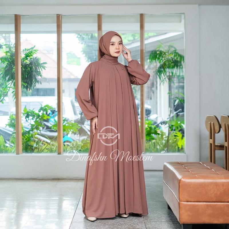 DFM - Jasmine Set Gamis Abaya Wanita Terbaru - Ceruty 2