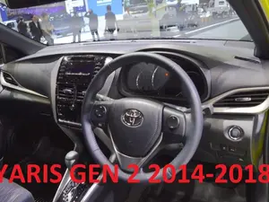 cover setir original leather khusus toyota yaris gen2 LELE 2014-2018 warna hitam full custom