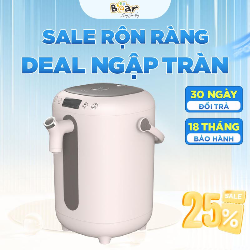 Bình thuỷ điện Bear khử clo 3L Quốc Tế bảo hành 18 tháng KE-B30V1 - Bình thủy điện khử Clo, bình đun nước pha sữa - Đun Siêu Tốc Ấm Siêu Tốc