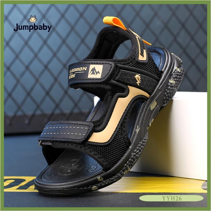 Spesial Ramadhan - Y26 Sandal Anak Laki-laki Sandal pendakian Lindungi kesehatan jari kaki anak-anak laris manis Anti selip Busana Sandal velcro Anti selip dan tahan aus Penutup velcro untuk memudahkan pemasangan dan pelepasan nyaman Fashion 6