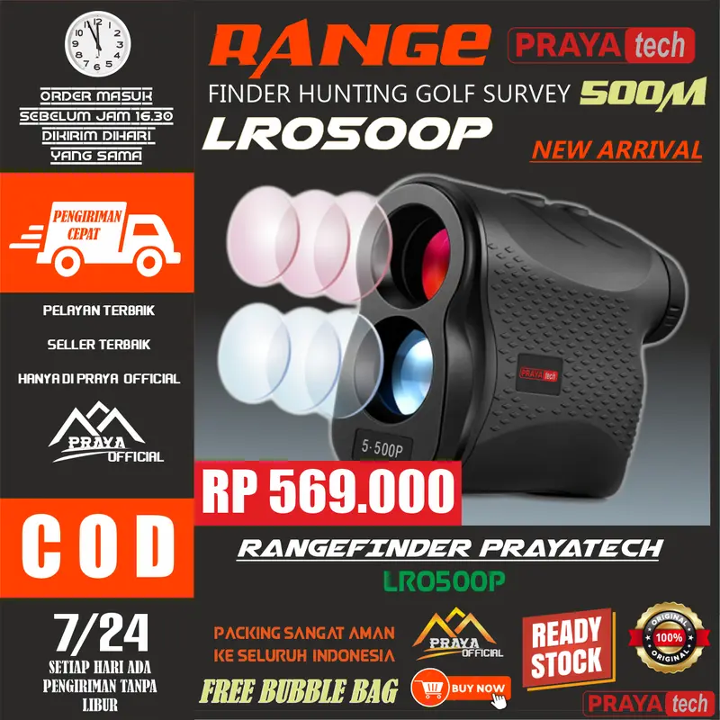 RANGE FINDER Rangefinder Teropong laser ukur jarak 600m 600 meter PRAYATECH 2