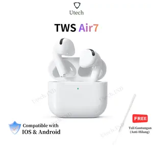 Utech Air 7 TWS Bluetooth 5.3 Earphone Bluetooth Headset Bluetooth Full Bass HiFi Stereo Earbuds henset handset