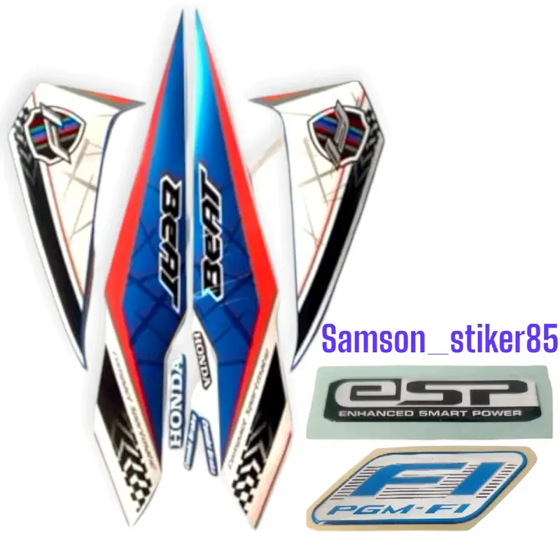 Stiker Striping Motor Honda Beat Fi eco esp cbs 2016 Full Body Lis Bodi Standar Berkualitas Termurah & Terlengkap Motorcycle 3