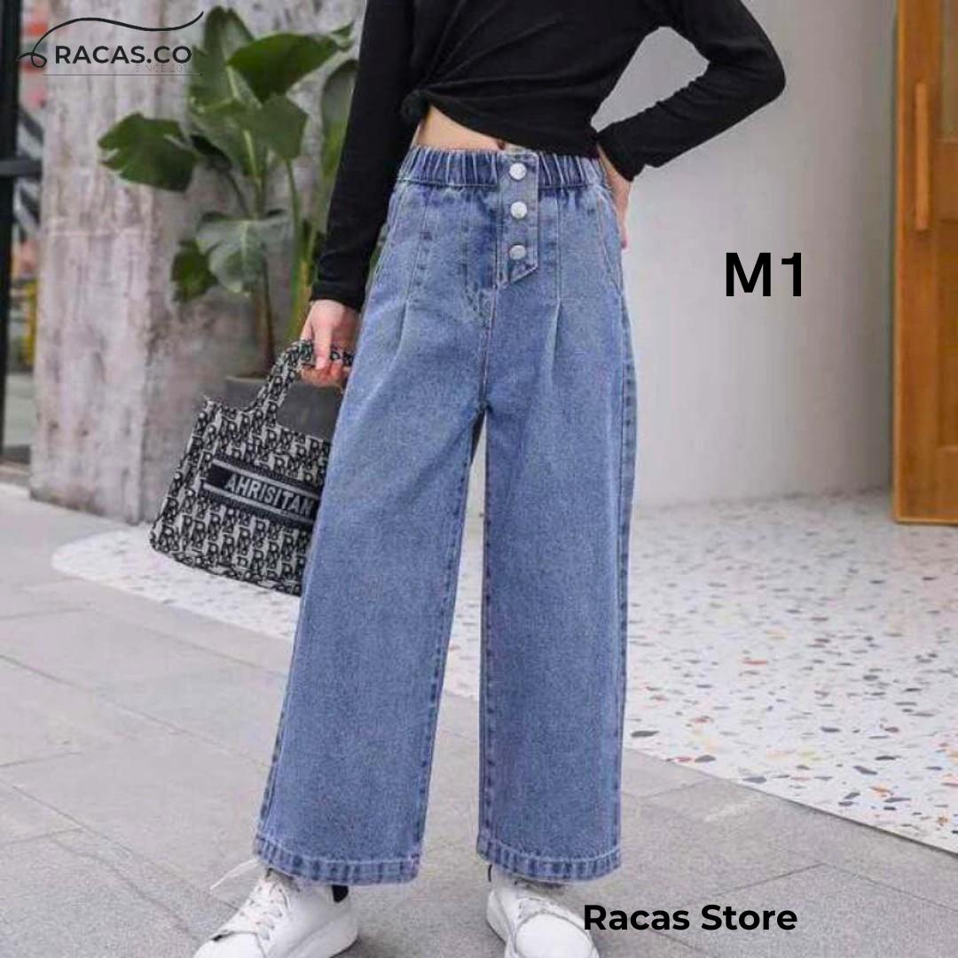 Celana Jeans Anak Palazzo Kids Denim Palazzo Girls Kulot Anak Remaja Perempuan Korean Style