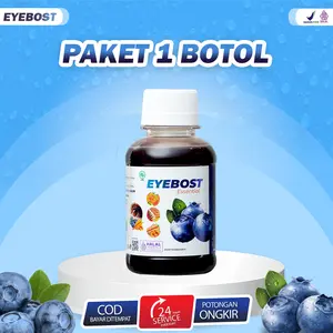 1 BOTOL MADU EYEBOST multivitamin Bantu Memelihara Kesehatan Mata Lelah/Merah/Berair/Min/Plus dll [ORIGINAL]