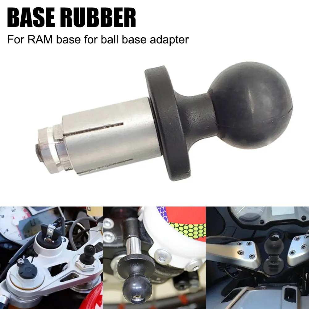 Motorcycle Fork Stem Mount Base Ball Head Adapter Compatible with RAM Mount for Gopro Ball Mount Adapter