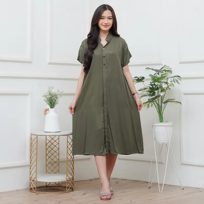 Daster Polos Rayon Twill Premium Dater Virall HomeDress Jumbo Terbaru 8