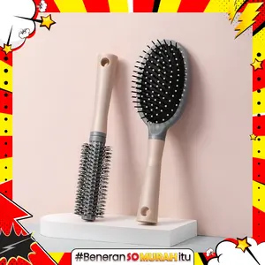 Sisir Rambut Wanita Anti Kusut Model Oval Hair Brush Salon Kecantikan Blow Anti Kusut
