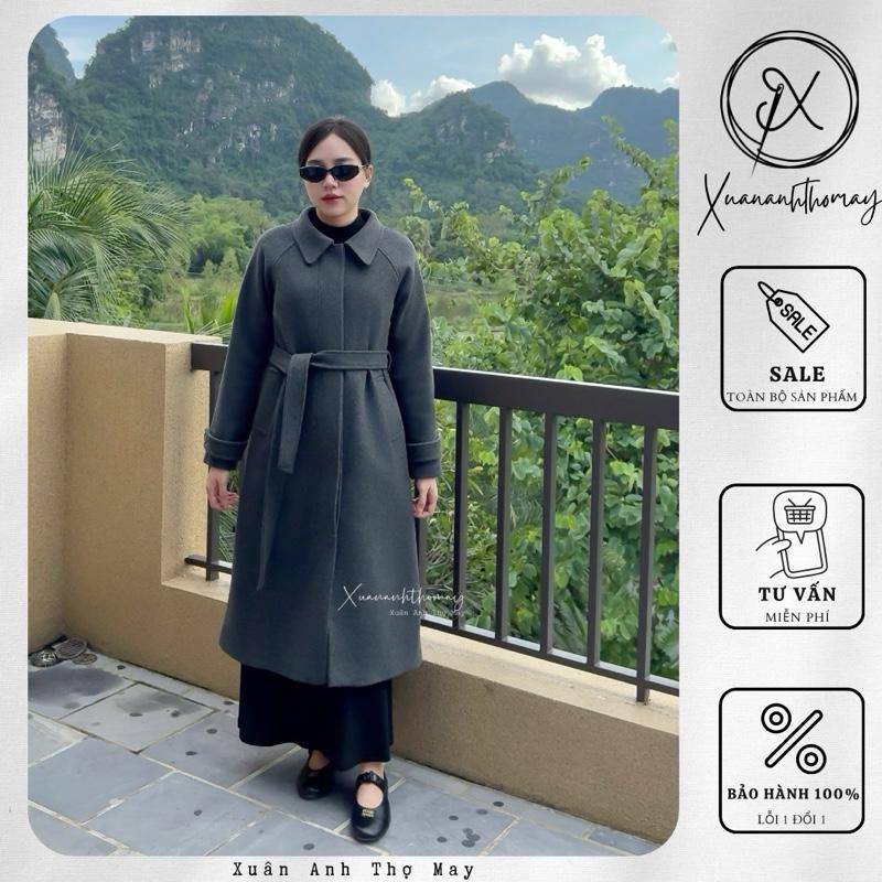  Áo khoác dạ cổ bẻ dáng dài  113cm  - Xuananhthomay 