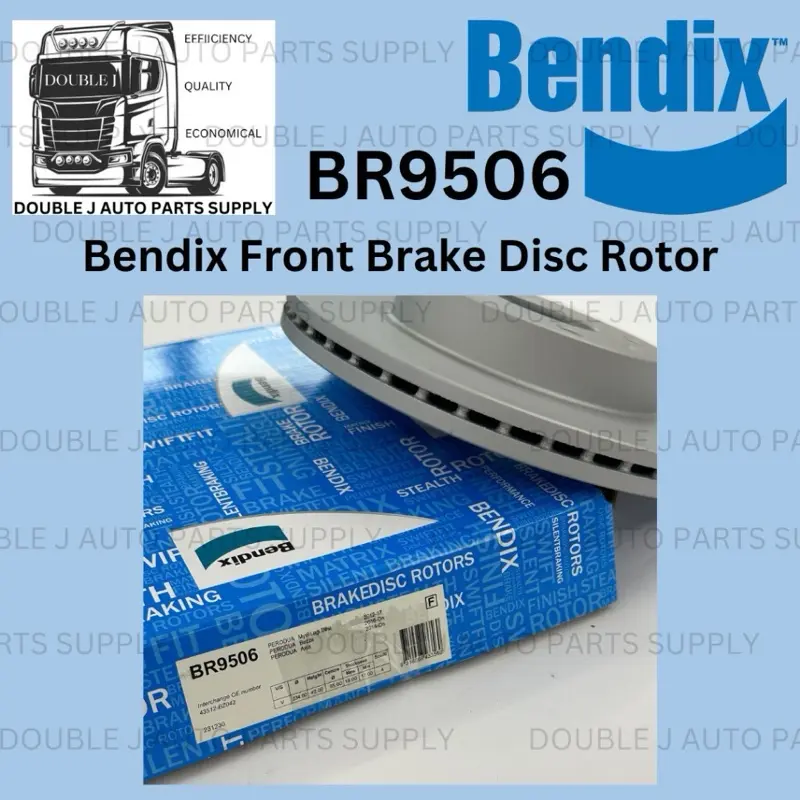 Genuine BENDIX Front Brake Disc / Brek Disc Depan Myvi Lagi Best (2012–2017), Bezza (2016–2024), Axia (2014–2023) BR9506